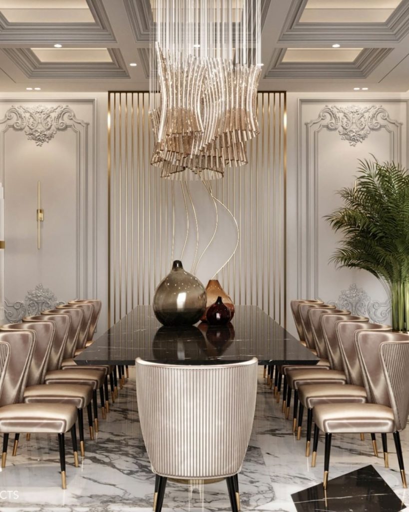 corporate office - golden meeting room