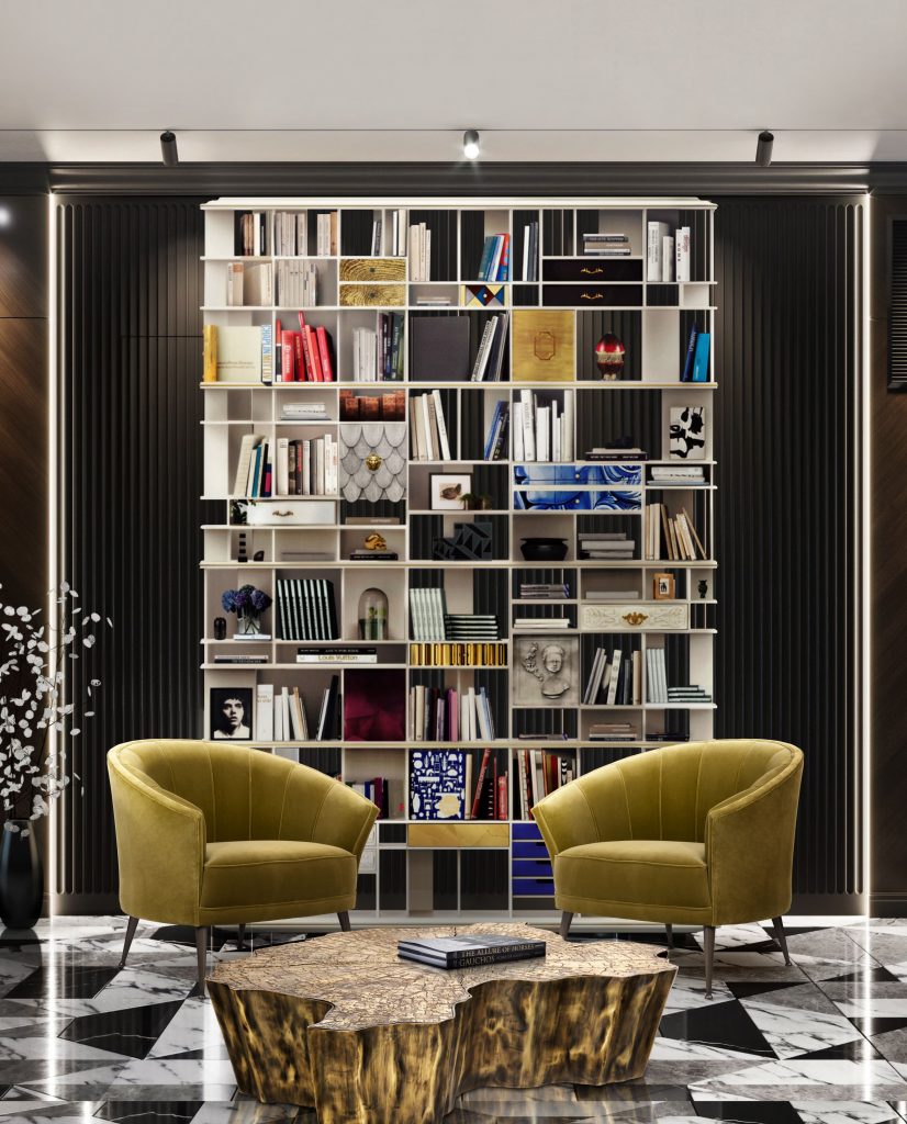 corporate office - bookcase