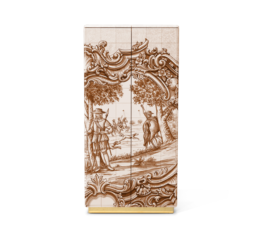 heritage sepia cabinet