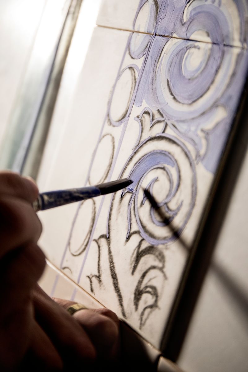 Luxury Furniture Designs Featuring The Art Of Hand Painted Tiles